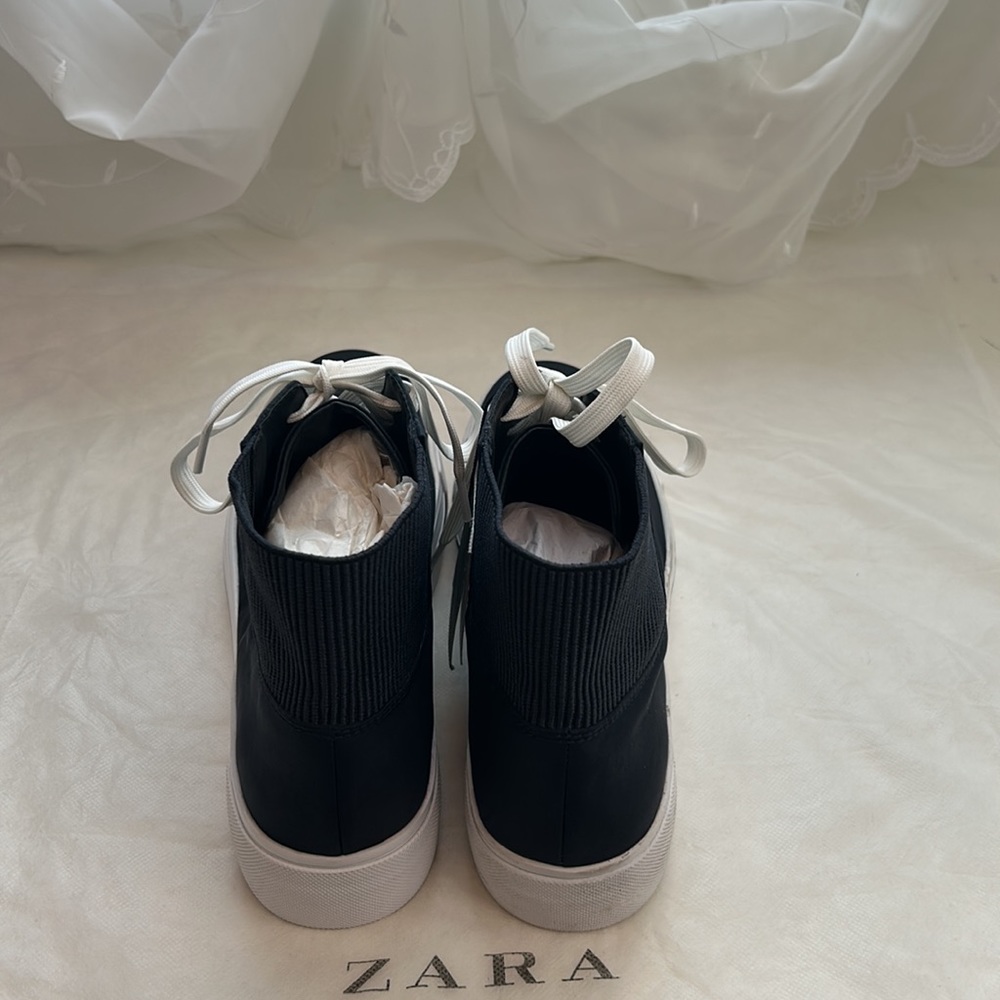 ZARA CHUNKY PLATFORM HIGH TOP SNEAKERS - Picture 5 of 13